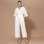 Women White Basic Jumpsuit