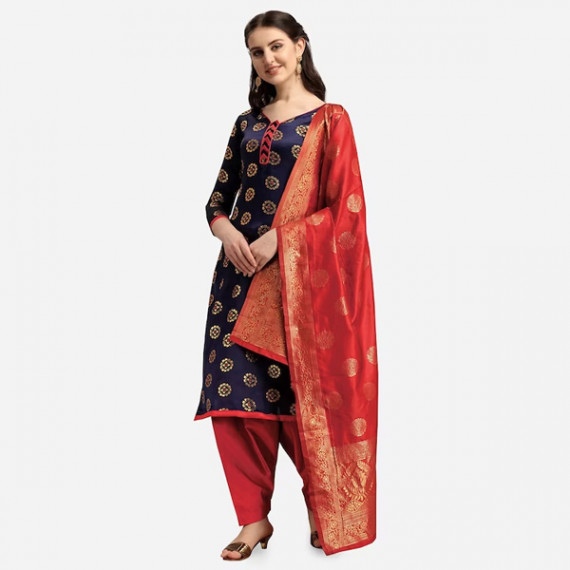 https://trendingfits.com/vi/products/navy-blue-red-woven-design-banarasi-unstitched-dress-material