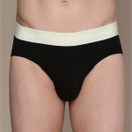 Men Black Pack of 3 Solid Briefs U26616V2