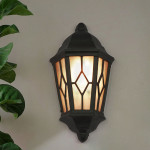 Black Venetian Small Outdoor Wall Light