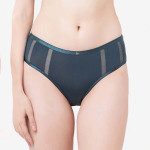 Women Blue High Waist Full Coverage Brief