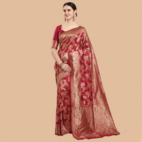 https://trendingfits.com/products/maroon-gold-ethnic-motifs-zari-silk-blend-banarasi-saree