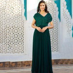 Green Embellished Maxi Dress